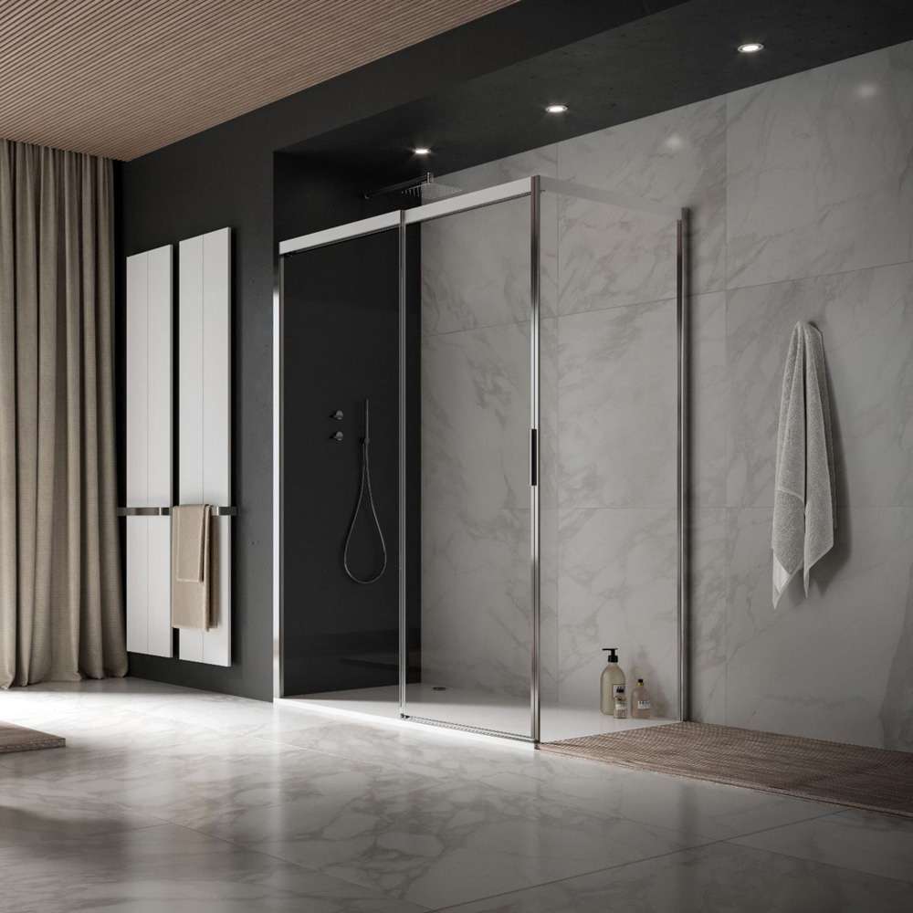 Porte coulissante DUKA ACQUA R5000 1400 mm + paroi latérale 900