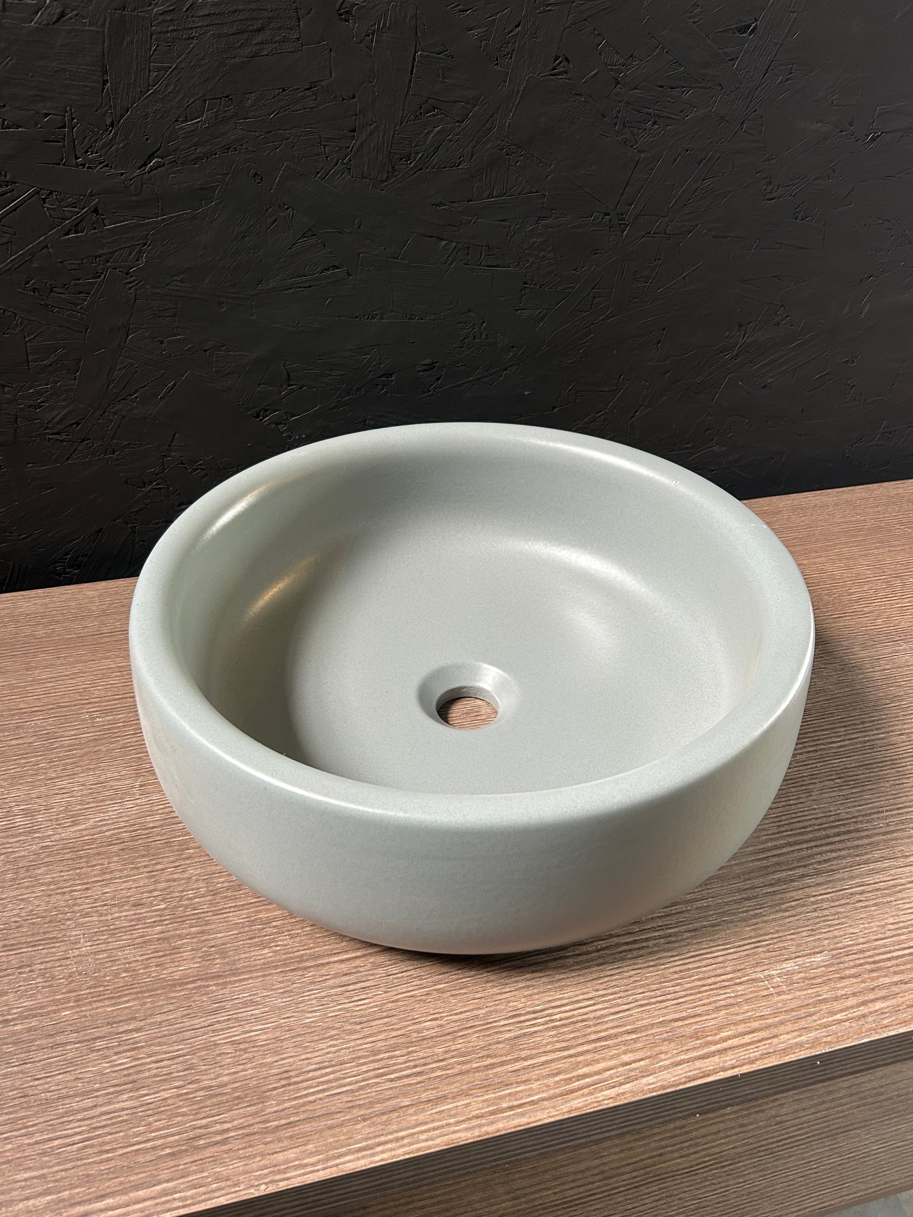 FLAMINIA BONOLA en saillie ou adapté pour montage sur vasque sur pied 46 cm gris lave LAVA