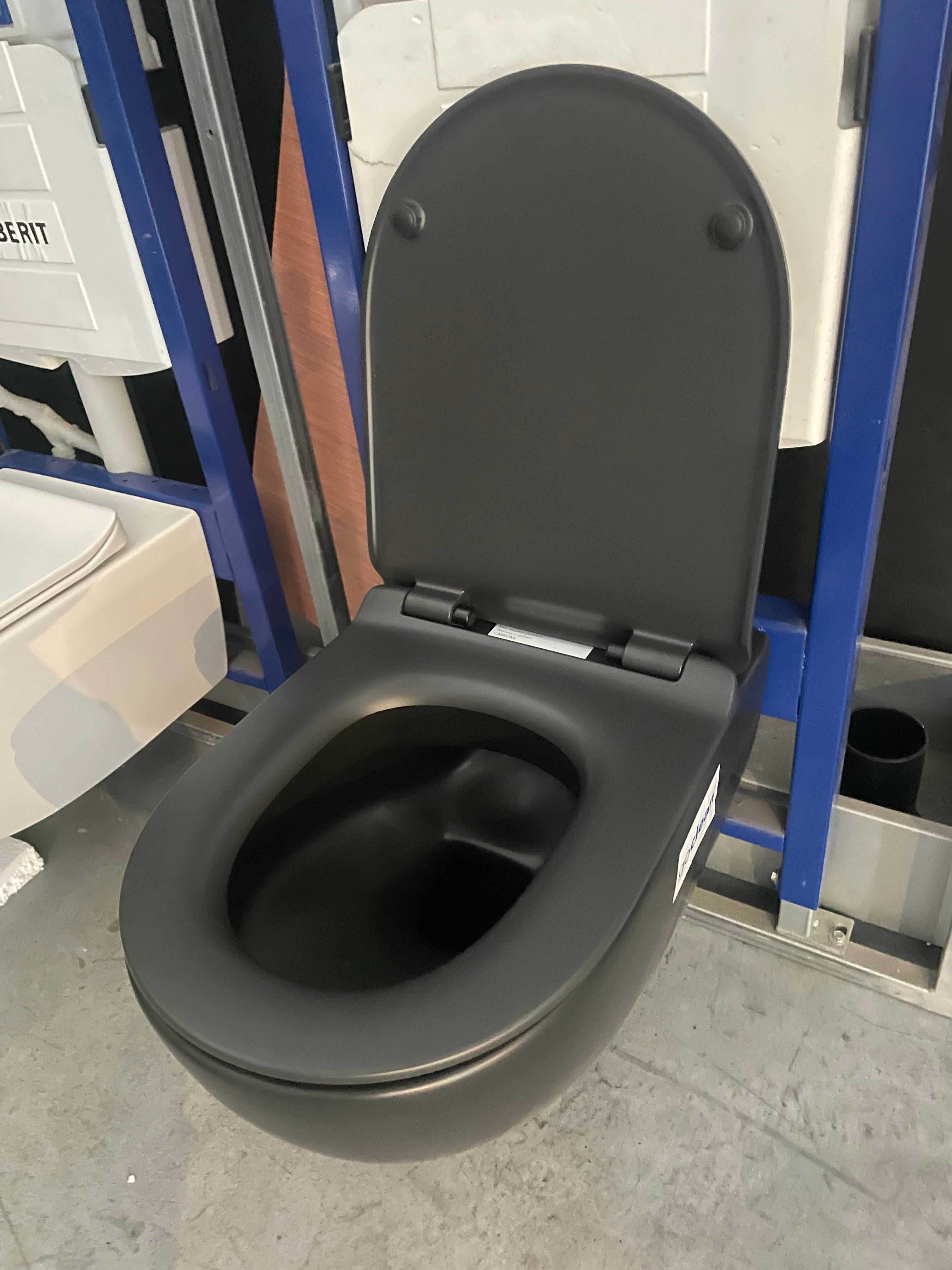 FLAMINIA APP SLIM abattant de toilette thermodurcissable à fermeture amortie CARBON